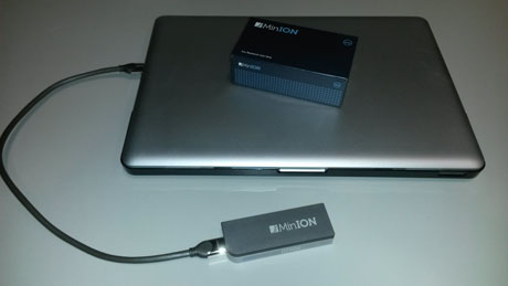 Figure 1: USB-sized Nanopore MinION.