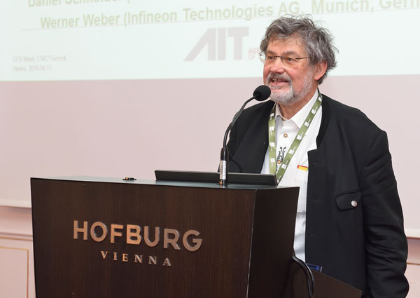 Erwin Schoitsch giving a talk. 