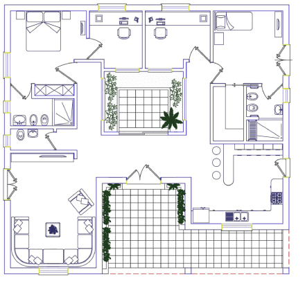 Figure 1: Preliminary layout of the demonstration building.