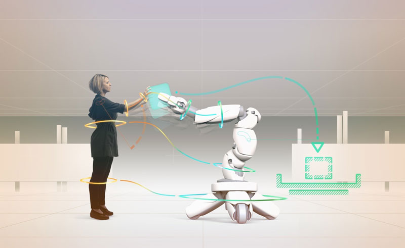 In the interdisciplinary research project Cobot Studio, a virtual simulation environment for trustworthy human-robot collaboration is being developed.