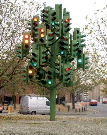 A 'special' traffic light in London