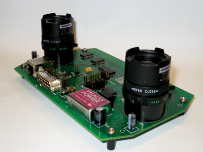 Figure 1: Image of the event-based stereo vision system.