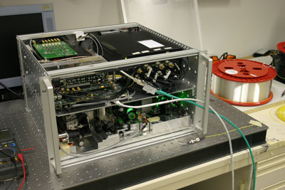 Figure 2: Entangled photon QKD device prototype.