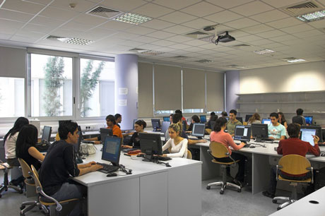 Students at the Department of Computer Science.