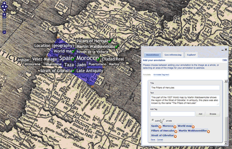 Figure 1: YUMA map annotation screenshot.