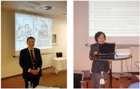 Prof. Patrick Wang (left) and Prof. Xiaoqing Ding 