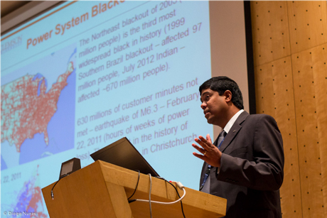Figure 1: Professor Kumar Venayagamoorthy’s keynote address 