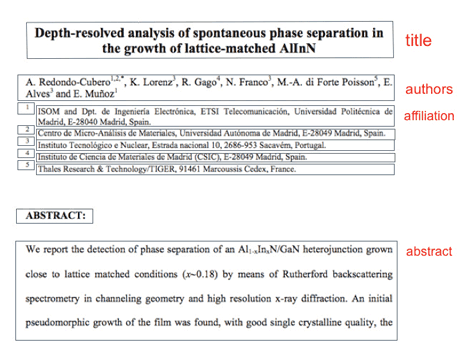 Figure 1: Block segmentation of PDF documents before construing content.