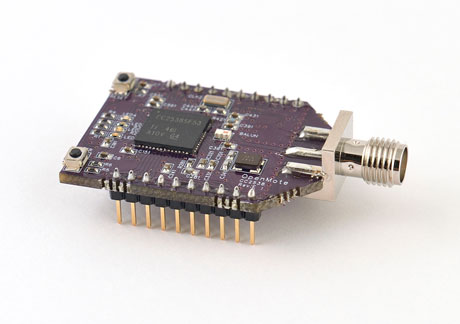 Figure 1: OpenMote CC2538 main board. Composed by a ARM Cortex M3 SoC TI CC2538 Microcontroller. Open-Hardware design.