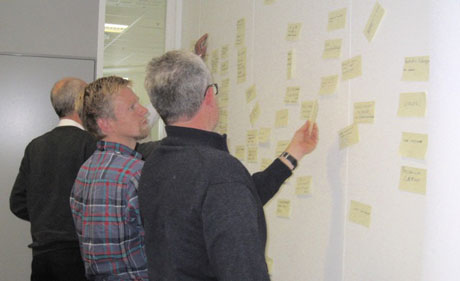 Figure 1: A team evaluating the preparedness exercise.