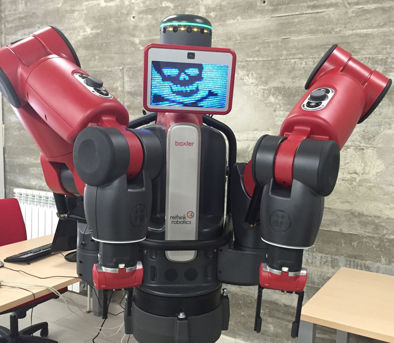 Figure 1: Hacked Baxter robot.