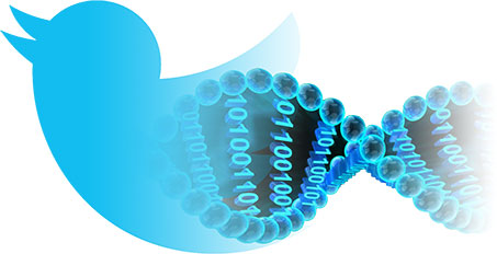 Modeling Twitter accounts via digital DNA.  Illustration: Stefano Cresci.