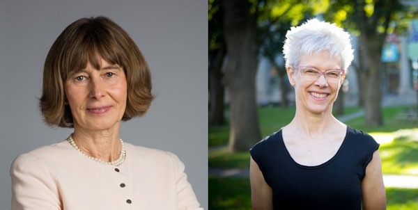 CWI Van Wijngaarden Award winners 2021: Marta Kwiatkowska (University of Oxford; on the left) and Susan A. Murphy (Harvard University).