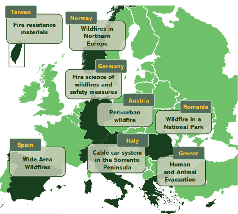 Figure 2: TREEADS pilot sites.