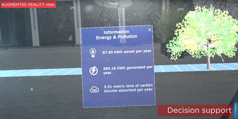 Figure 5: Both users can see information about the impact of their changes directly.