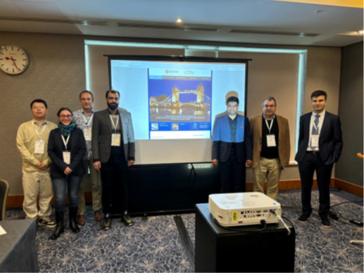  Figure 1: Presenting authors and workshop organiser Prof. Maria Trocan at IWCIM 2025.
