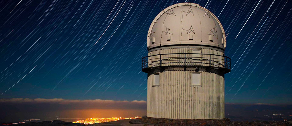 Skinakas Observatory in Crete, which will be upgraded as part of SPACE-Crete to support optical and quantum communications and ground-to-satellite links. © Skinakas Observatory (University of Crete / FORTH)