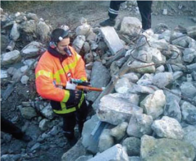 Field operational tests at SDIS84 field terrain, France.