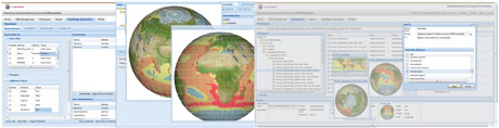 Screenshots of gCube based Virtual Research Environments.