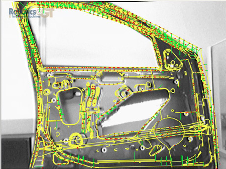 Figure 3: Example of using vision to drive a robot as part of assembly operations.