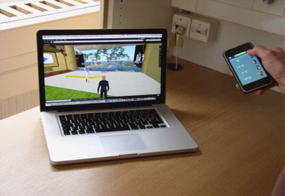 Figure 1: Using Mouse3D in SecondLife application.