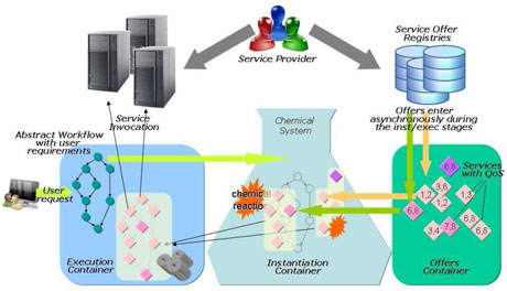 Figure 1: the chemical-based service instantiation process.