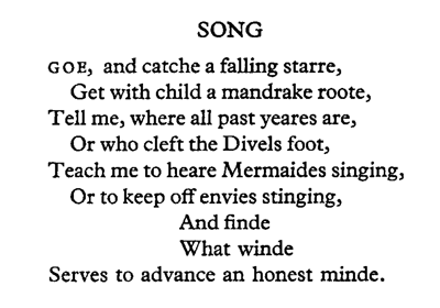  Figure 1 (top): A Donne' poem. 