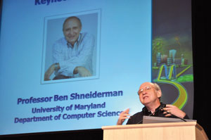 Prof. Ben Shneiderman, HCII 2011 Conference Keynote Speaker.