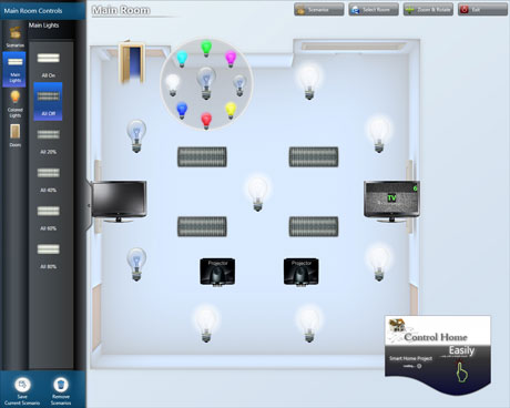 Figure 1: Control Home Easily application.