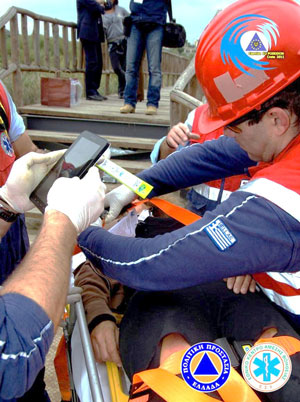 During the civil protection exercise 