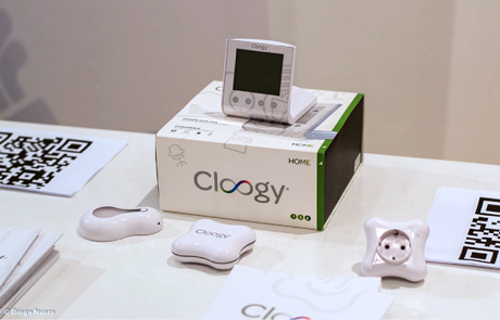Figure 2: One of the stands displaying ISA’s Cloogy ®, a home energy management system