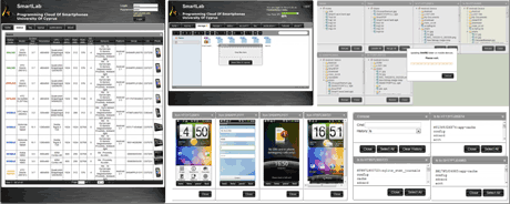 Figure 2: Screenshot of the SmartLab web-based user interface